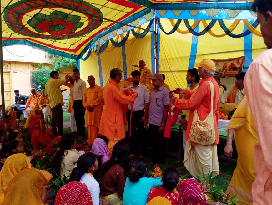 गायत्री शक्तिपीठ के वार्षिक उत्सव पर पावन प्रज्ञा पुराण कथा का आयोजन