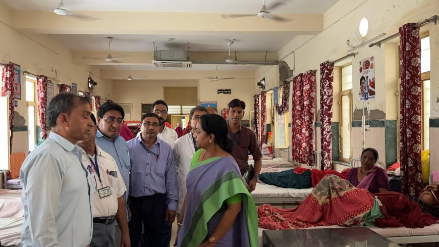 जिला कलक्टर ने किया बीडीएम अस्पताल का औचक निरीक्षण