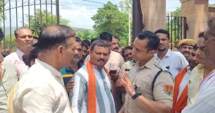 मीनार विवादित भूमि पर निर्माण को लेकर पूर्व विधायक बनवारीलाल सिंघल ने उठाई आवाज, मुख्यमंत्री को भेजा पत्र