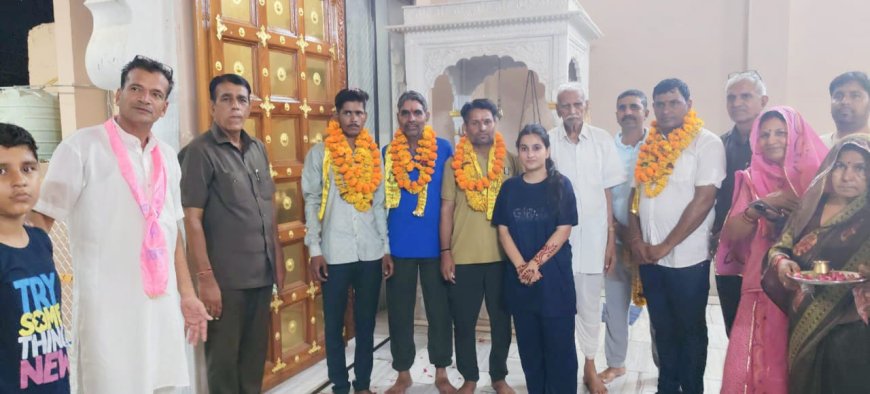 अमरनाथ यात्रा से लौटे यात्रियों का किया स्वागत