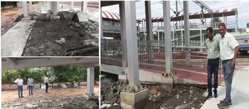 रेलवे के कार्यों में भी घटिया निर्माण सामग्री उपयोग कभी भी हादसे की संभावनाएं