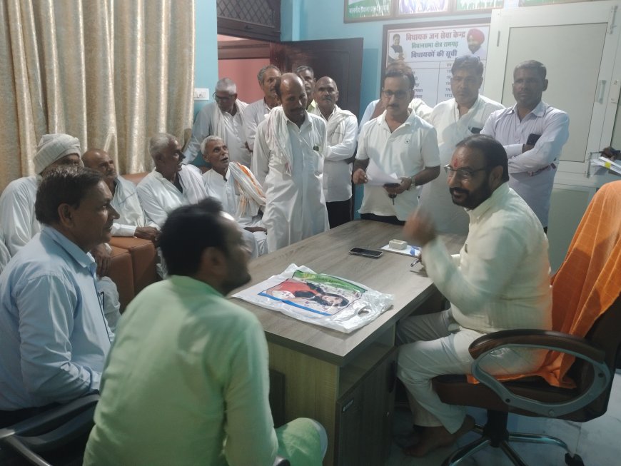 विधायक ने जनसुनवाई में दिए तुरंत प्रभाव से गंदे पानी की निकासी के निर्देश