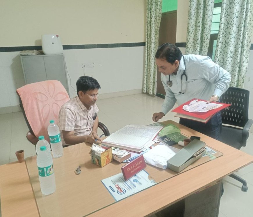 रैणी एसडीएम ने किया  सीएचसी गढ़ीसवाईराम का औचक निरीक्षण