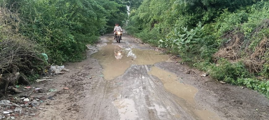 कीचड़ से सना मुक्तिधाम का रास्ता अवगत कराने के बाद भी जिम्मेदार नहीं दे रहे ध्यान सम्मान से अंतिम संस्कार करने का भी हक़ नहीं