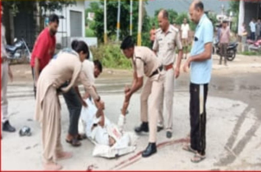 पिकअप की टक्कर से बाईक सवार सब्ज़ी विक्रेता की मौत