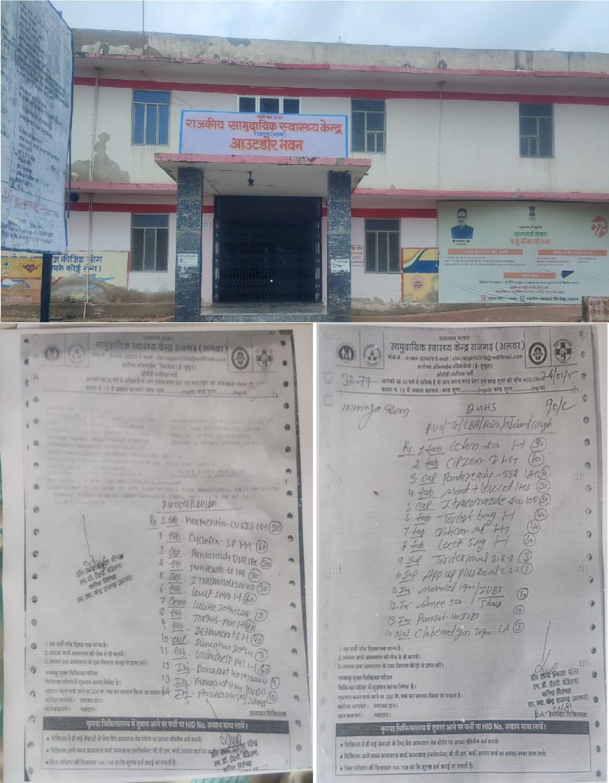 खोदा पहाड़ निकला हांथी: किसने किया घोटाला? सरकारी चिकित्सक के नाम से फर्जी हस्ताक्षर एवं मुहर लगा पर्चियां बना कर मेडिकल स्टोर से दवा उठाने का मोटा खेल