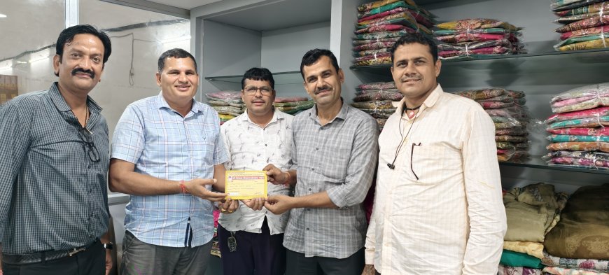 कामधेनु सेना के सैनिकों ने भामाशाहों को जोङकर गौशाला के विकास में किया पांच लाख का सहयोग