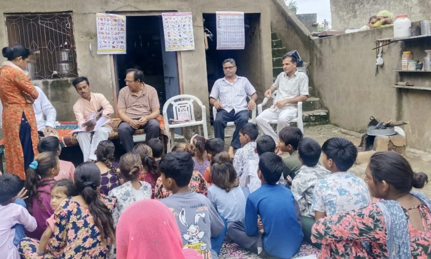सेवा भारती के बाल संस्कार केंद्र का किया शुभारंभ