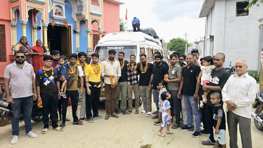 अमरनाथ यात्रा के लिए बालाजी मंदिर से श्रद्धालु हुए रवाना