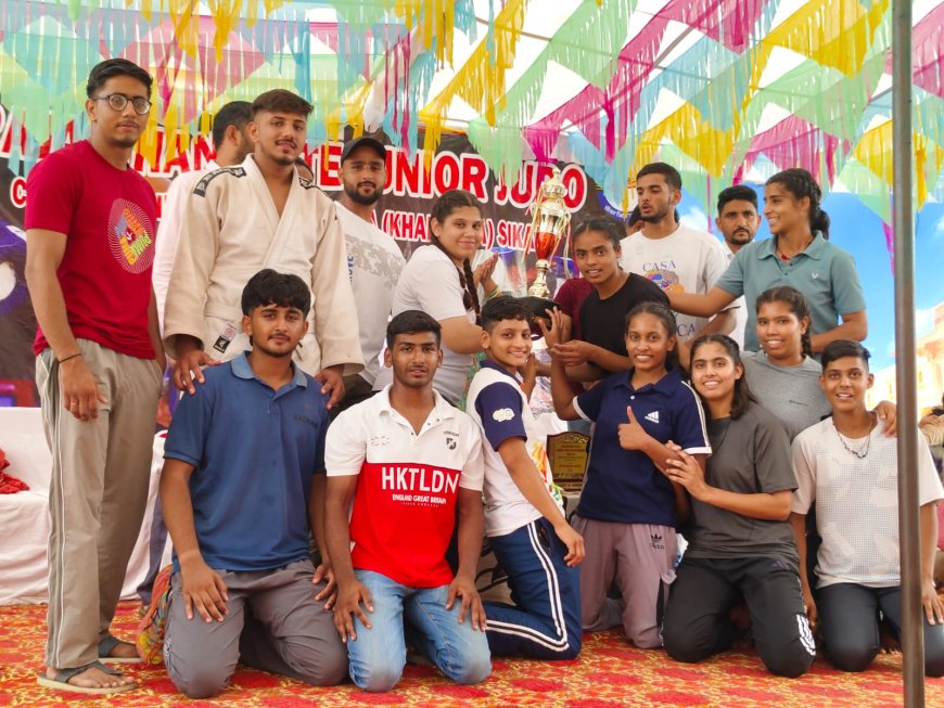 भीलवाड़ा के जूडो खिलाड़ियों ने उप चैम्पियनशिप का खिताब जीता