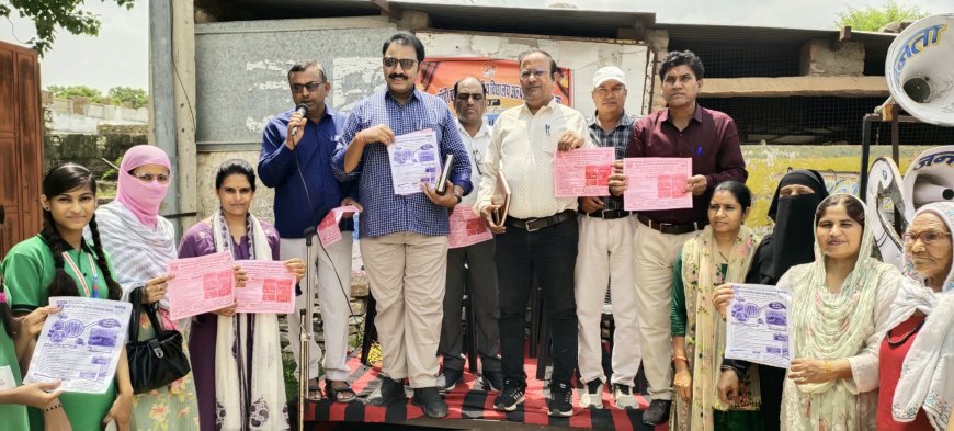 कस्तूरबा गांधी बालिका आवासीय विद्यालय में नामांकन वृद्धि को लेकर कैंप किया आयोजित