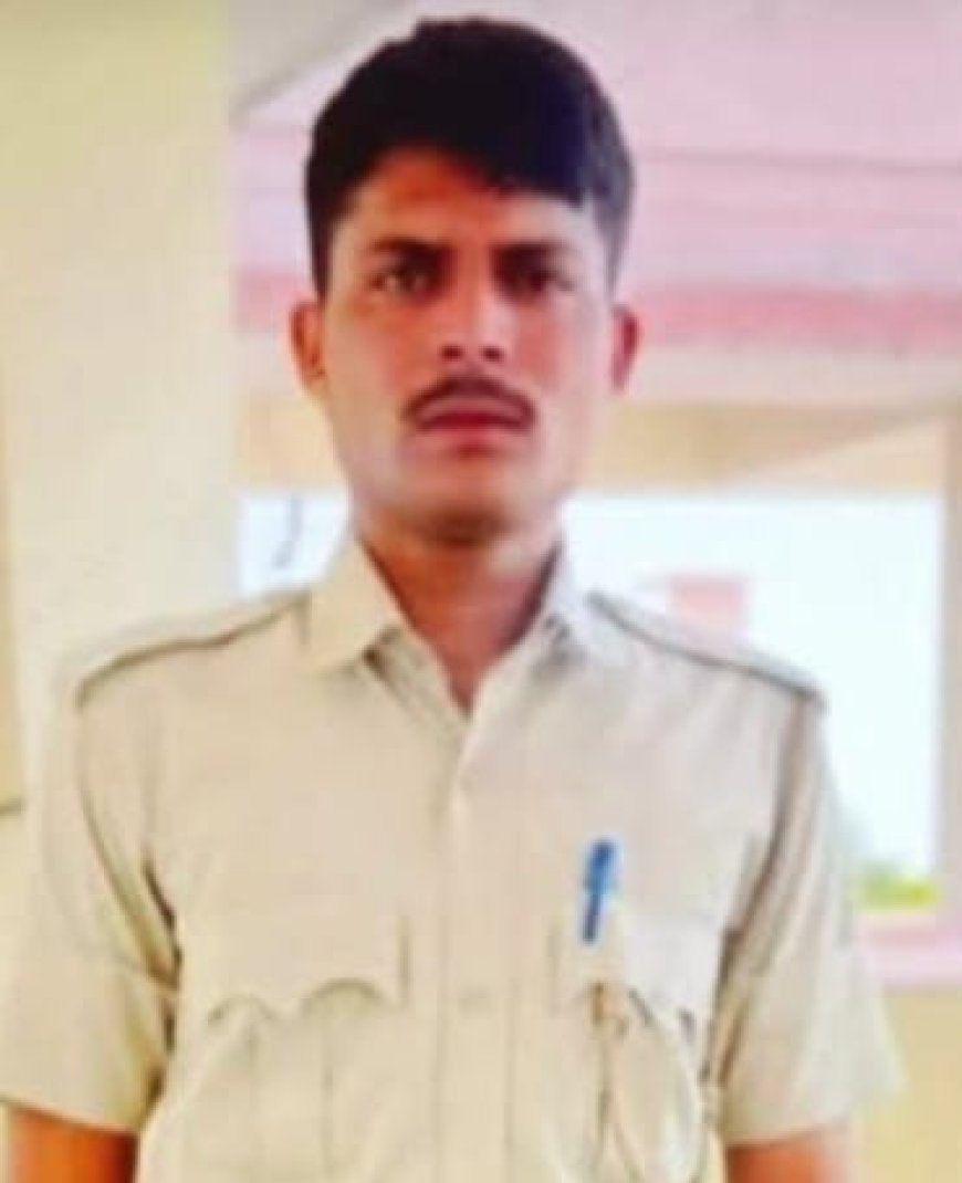 सोडावास के समीप स्टेट हाईवे 14 पर बीती रात्रि को सड़क हादसे में बाइक सवार पुलिस जवान की मौत