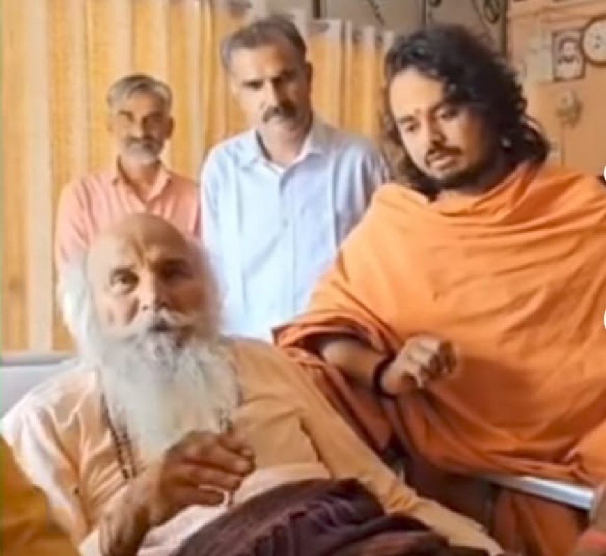 लेटा महंत से आशीर्वाद लेने पहुंचे अभयदास बोले - सरकार चाहेगी तो कथा वाचन करूंगा