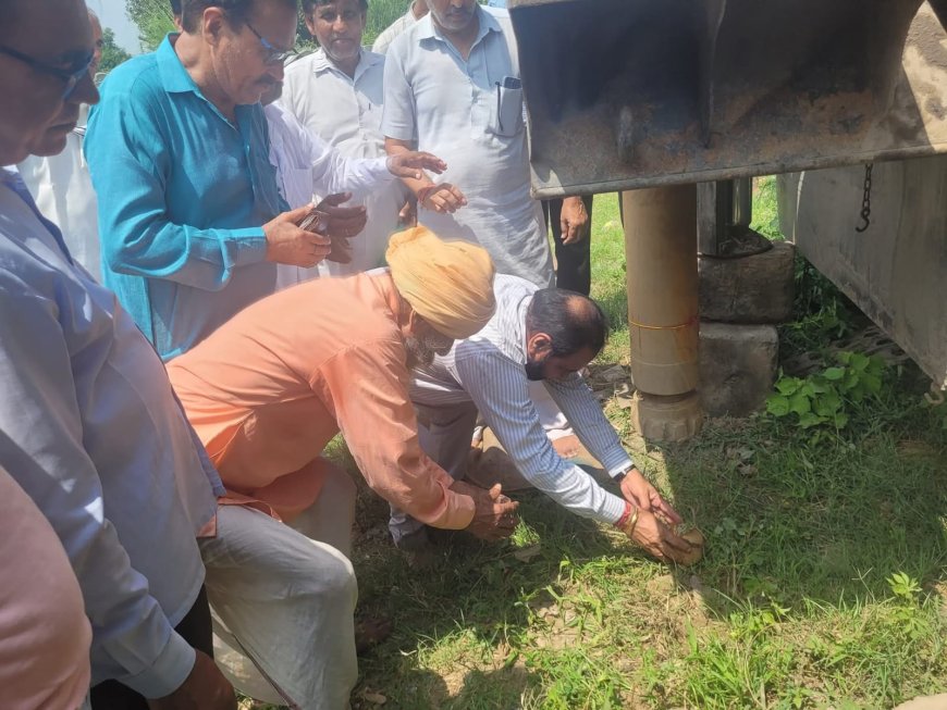 रामगढ़ विधायक ने  खाटू श्याम मंदिर के पास थ्री फेस बोरिंग का किया शिलान्यास