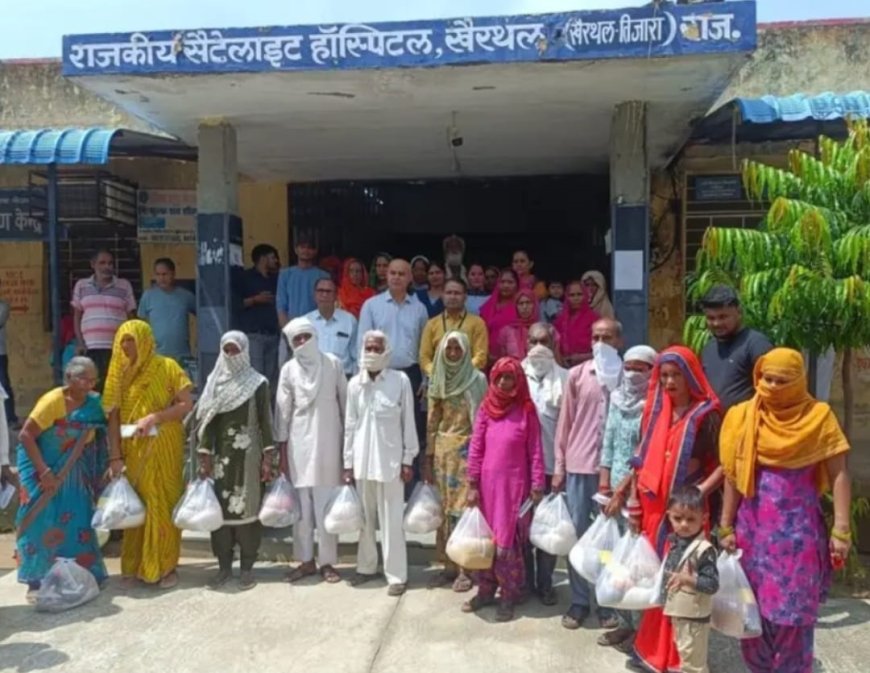 टीबी मुक्त भारत अभियान के तहत खैरथल में पोषण किट वितरण की शुरुआत, खैरथल में 1115 मरीजों को मिलेगा लाभ