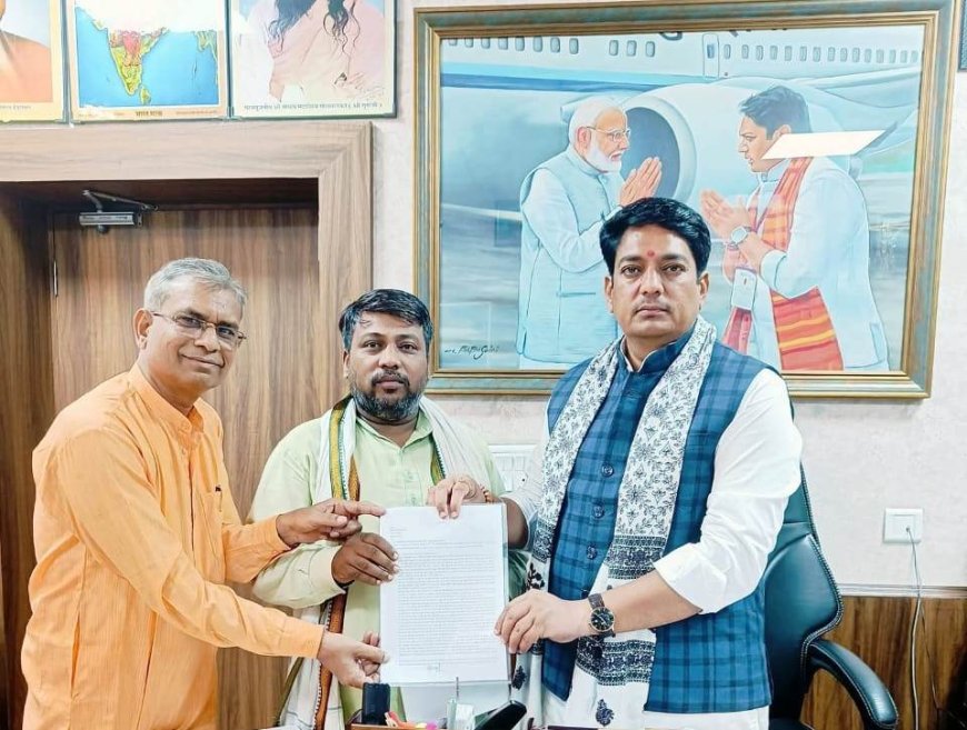 काटली नदी को पुनर्जीवित करने के लिए झुंझुनूं व चूरू के जिला प्रभारी मंत्री अविनाश गहलोत को दिया ज्ञापन