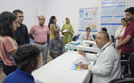 भीण्डर की मधुहारी क्लीनिक के मॉडल को देखने पहुंचे विदेशों से एक्सपर्ट