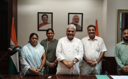 दिल्ली मे केंद्रीय मंत्री अलवर सांसद भूपेंद्र यादव से मिले  भाजपा नेता