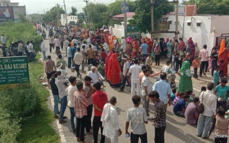 दंडोती में उमड़ा श्रद्धा का जन सैलाब: सैकड़ो नन्हें मुन्नो ने उमंग व आस्था के साथ लगाई एक किलोमीटर तक दंडोती