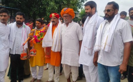 माली सैनी महासभा के जिला अध्यक्ष ने कावड़ यात्रा को हरी झंडी दिखाकर किया रवाना