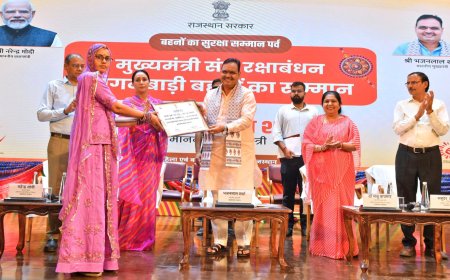 आंगनबाडी केन्द्र हैं संस्कारों के केन्द्र :राष्ट्र को सर्वाेपरि बनाने में बहनों की है अहम भूमिका- मुख्यमंत्री भजनलाल शर्मा