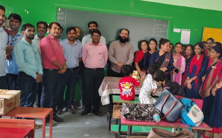 द बोहराज ग्लोबल स्कूल के निदेशक श्री विनय बोहरा  का जन्मदिन धूमधाम से मनाया