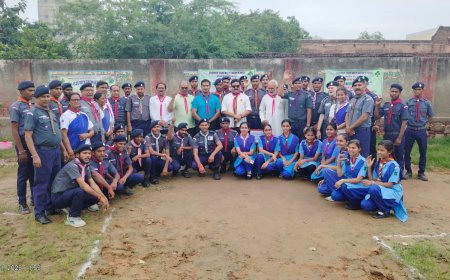 हरियालो राजस्थान के तहत स्काउट गाइड द्वारा सघन वृक्षारोपण कार्यक्रम आयोजित