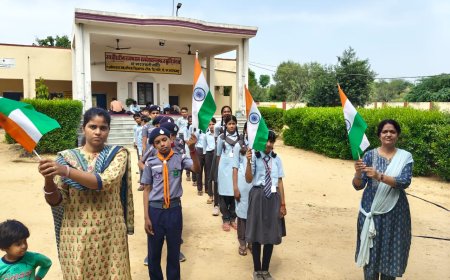 टोंक छिलरी की गलियों में गूंजा 'वंदे मातरम' का नारा