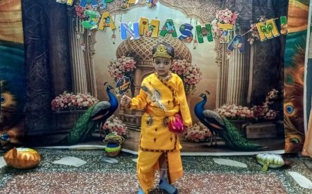 नंद घर आनंद भयो जय कन्हैया लाल की :नन्हे मुन्ने बच्चों ने राधा कृष्ण बनकर लगाए ठुमके