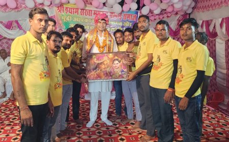 रामगढ़ पुठी गांव में जन्माष्टमी पर हुआ भव्य कार्यक्रम,  समाजसेवी बलीराम सैनी ने किया कार्यक्रम का विधि विधान से उद्घाटन