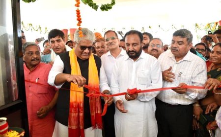 कृषि महाविद्यालय के प्रशासनिक एवं अकादमिक भवन का उद्घाटन समारोह हुआ आयोजित