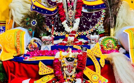 श्री चारभुजा नाथ बड़ा मंदिर कारोई पर धूमधाम से मनाया गया जन्माष्टमी महोत्सव