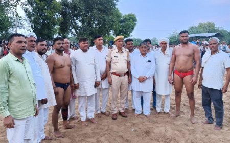 ग्रामीण नागरिकों की कुश्ती दंगल पहली पसन्द, आखिरी कुश्ती बराबर पर छुटी