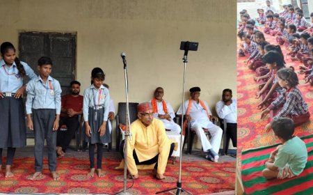 योग शिविर का हुआ आयोजन, भामाशाहों का किया सम्मान