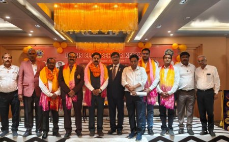 लायंस क्लब बहरोड केसरी का पहला शपथ ग्रहण समारोह संपन्न