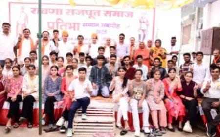 पाली में रावणा राजपूत समाज की 100 प्रतिभाएं सम्मानित