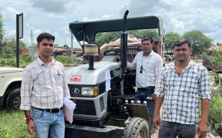 अवैध खनन के विरुद्ध कार्यवाही ,तीन टैक्टर मय ट्रॉलियों पत्थर खण्डा सहित जप्त