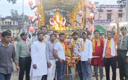 राजगढ़ कस्बे मे गणेश जन्मोत्सव के अवसर पर भराभर का मेला आयोजित