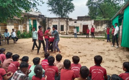 राष्ट्रीय खेल दिवस पर टैगोर फाउंडेशन स्कूल में हुई विभिन्न प्रतियोगिताएं