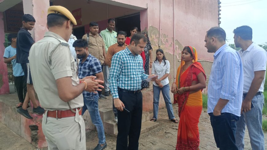 मुख्य कार्यकारी अधिकारी सालुंखे ने अलावडा में हो रही सफाई व्यवस्था पर असंतोष जताया