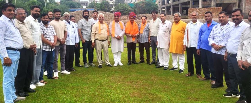 मेवाड़ माली महासभा ने किया अनुभव चंदेल का स्वागत सम्मान