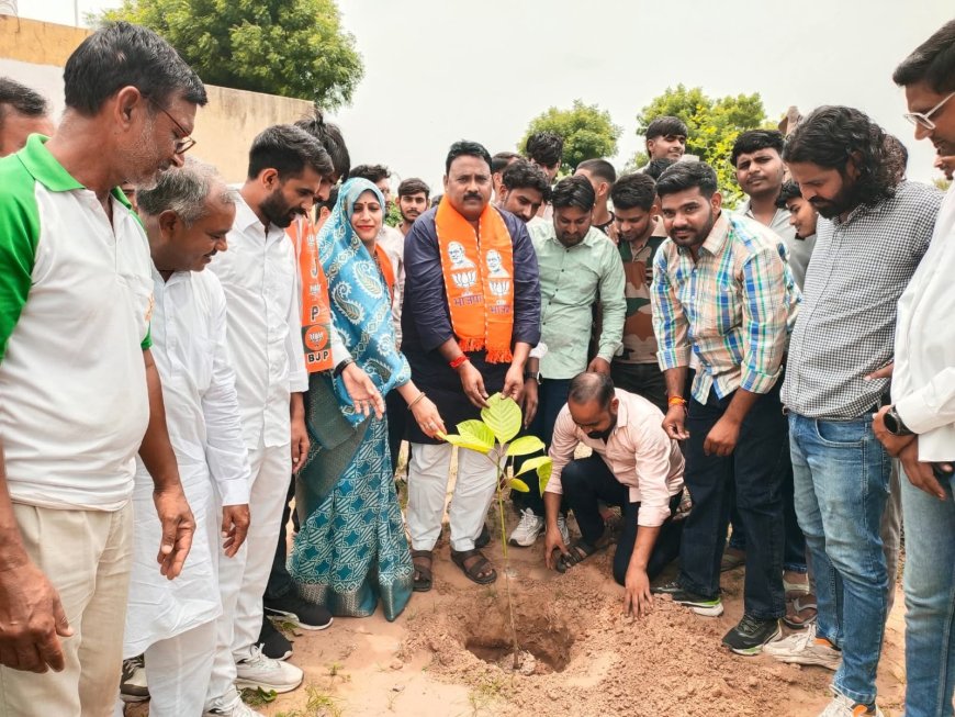 किशोरपुरा में हरियोलो राजस्थान प्रकृति पर्यावरण संरक्षण अभियान कार्यक्रम धूम धाम से संपन्न