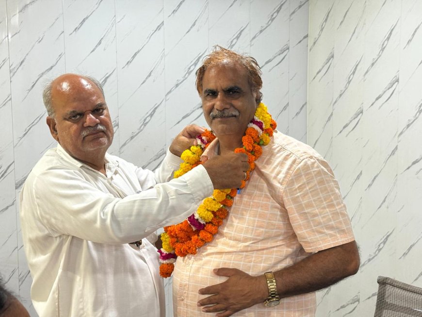 नगरपालिका वैर में कनिष्ठ अभियंता राजेश उपाध्याय की सेवानिवृत्ति होने पर  भावभीनी विदाई