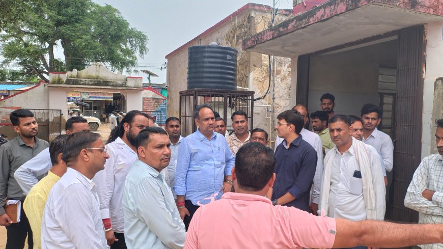 विधायक देवी सिंह शेखावत ने स्वास्थ्य सेवाओं और सड़क निर्माण कार्यों का किया औचक निरीक्षण
