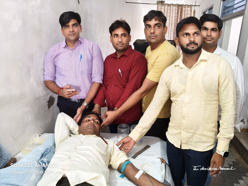 रक्तदान के प्रति जागरुक हो रहे मेवात के युवा,81 यूनिट रक्त एकत्रित