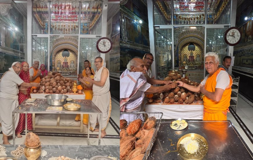 श्री दिगंबर जैन समाज ने किया याज्ञ मंडल विधान का आयोजन, मंत्रोच्चार से गूंजा परिसर