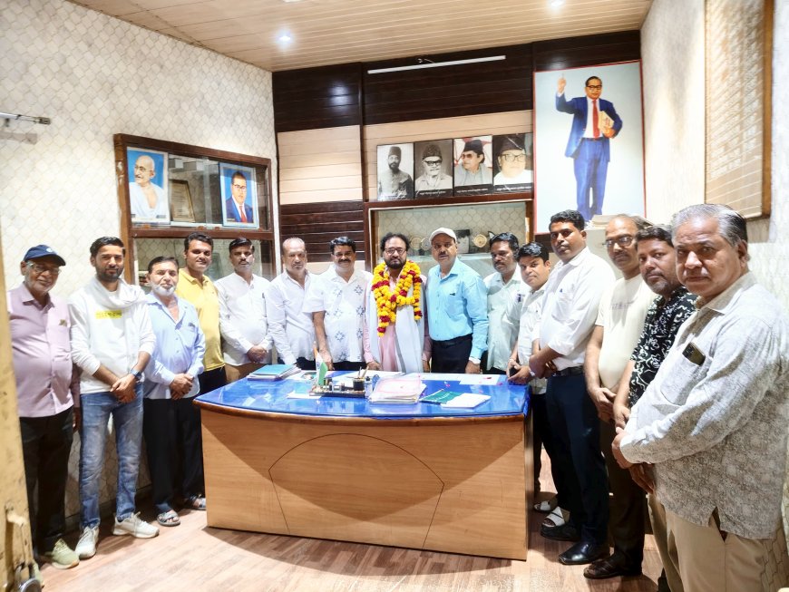 मदरसा अंजुमन इस्लामियां कमेटी द्वारा अंजुमन इत्तेहाद ए बाहमी के नवनियुक्त सदर का किया इस्तकबाल
