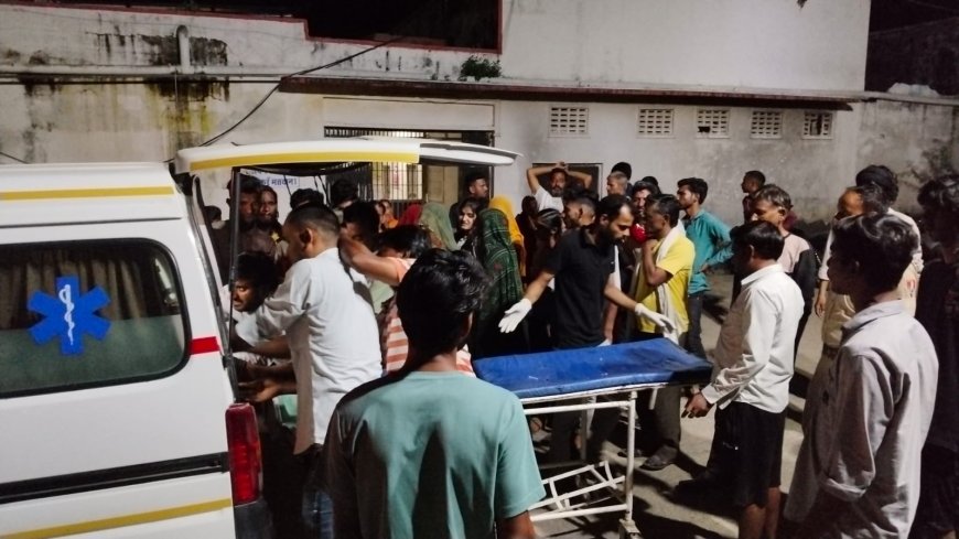 ट्रैक्टर की चपेट में आया बाइक सवार गंभीर रूप से घायल भीलवाड़ा रेफर