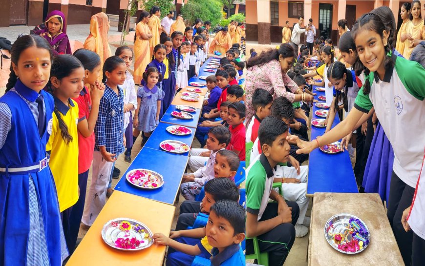 सम्राट स्कूल में इंटर हाउस राखी मेकिंग प्रतियोगिता हुई आयोजित
