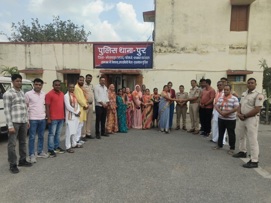 पुलिसकर्मियों एवं अस्पतालकर्मियों को रक्षा सूत्र बांधकर मनाया सम्मान व समर्पण दिवस